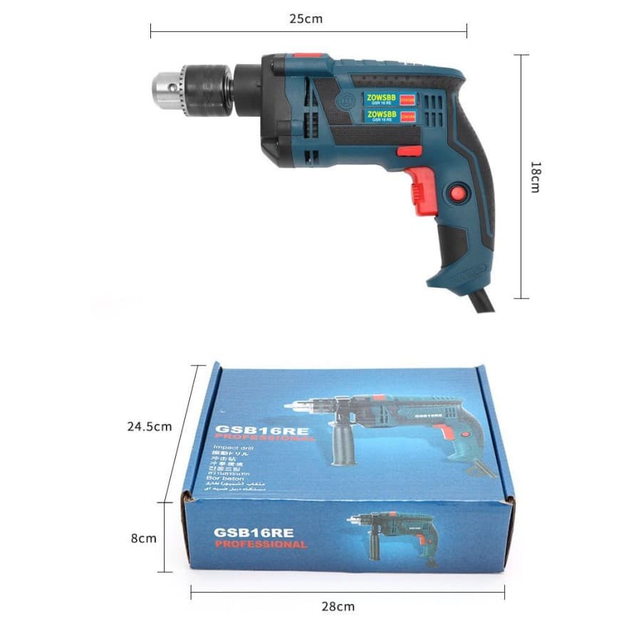 Parafusadeira De Impacto GSB 16 RE Bosch 1000W 1/2"  Muito Potente Furadeira Industrial Impacto