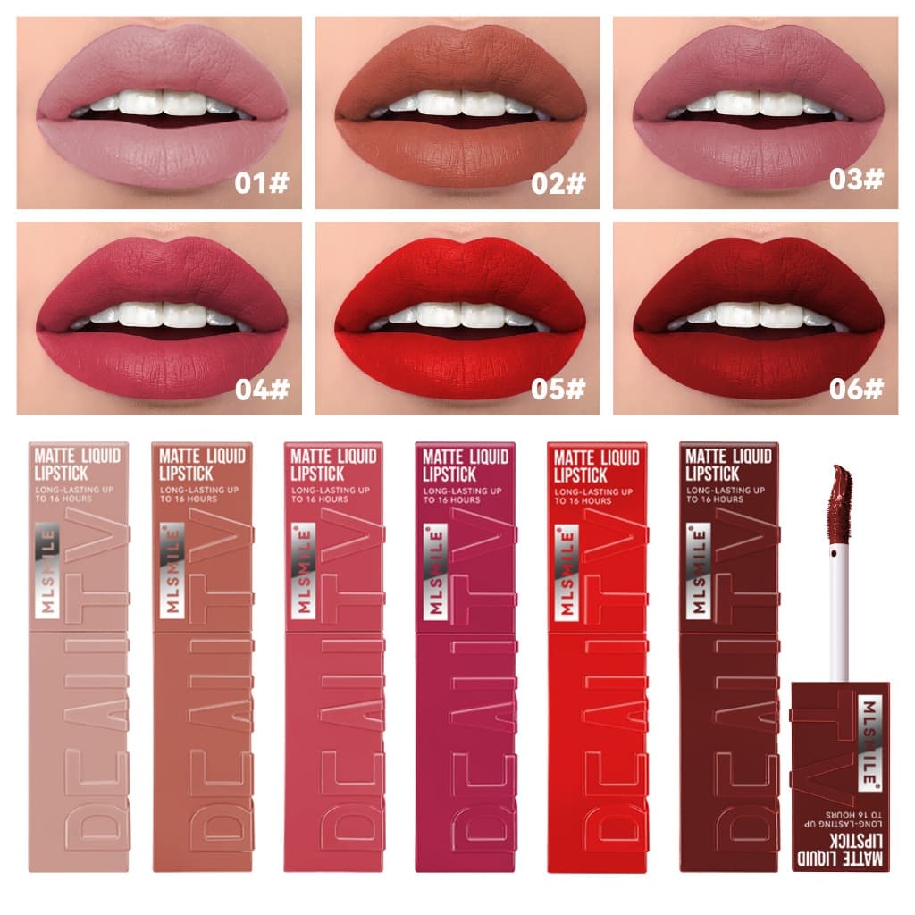 Batom Líquido Fosco Copo Antiaderente Brilho Labial De Veludo Esmalte Não Desbotado
