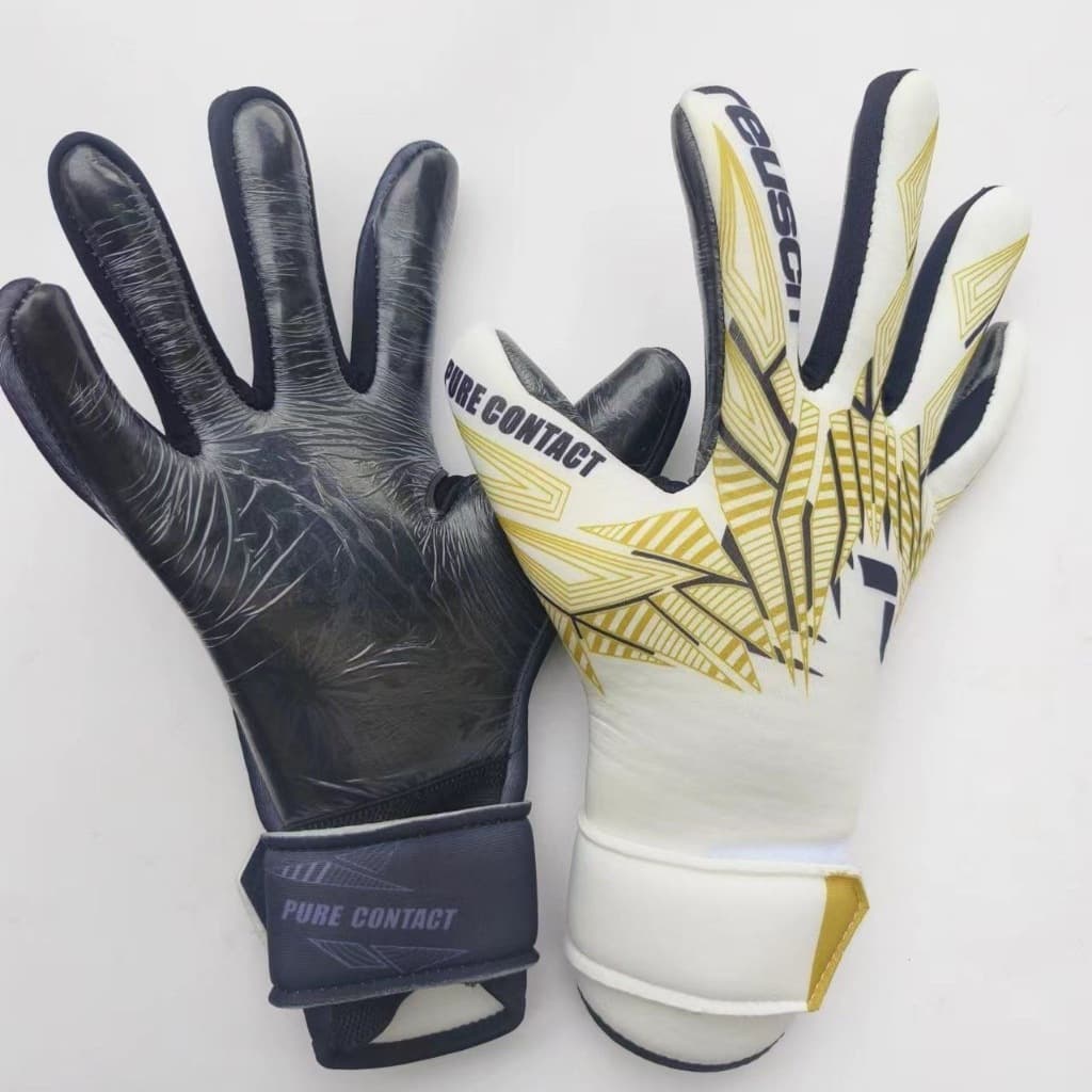Adulto goleiro luvas profissionais respirável crianças látex goleiro equipamento de futebol treinamento dedo cheio antid