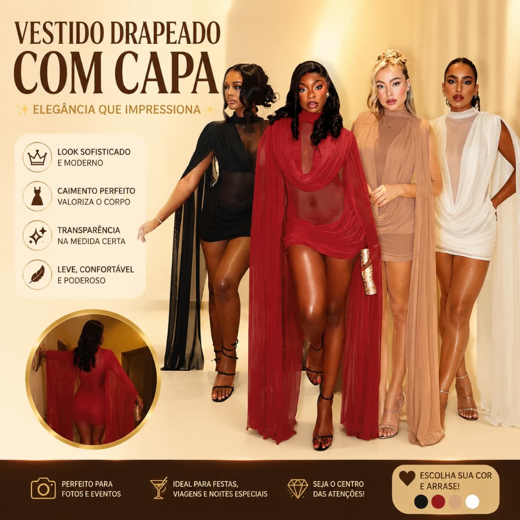 2026 europeu americano novo estilo quente menina Hip vestido, meia gola alta costura dupla gaze Streamer magro-ajuste sa