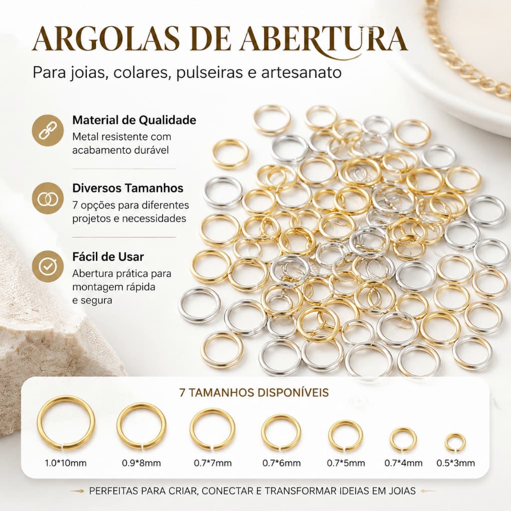 St.kunkka 50-200Pcs Argolinha Em Aço Inoxidável argola Elo para chaveiro/ pingente/ bijuteria/ cor prata ou dourado