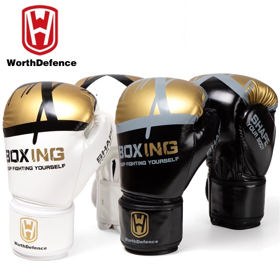 Luvas de boxe Worthdefence unisex - equipamento de proteção