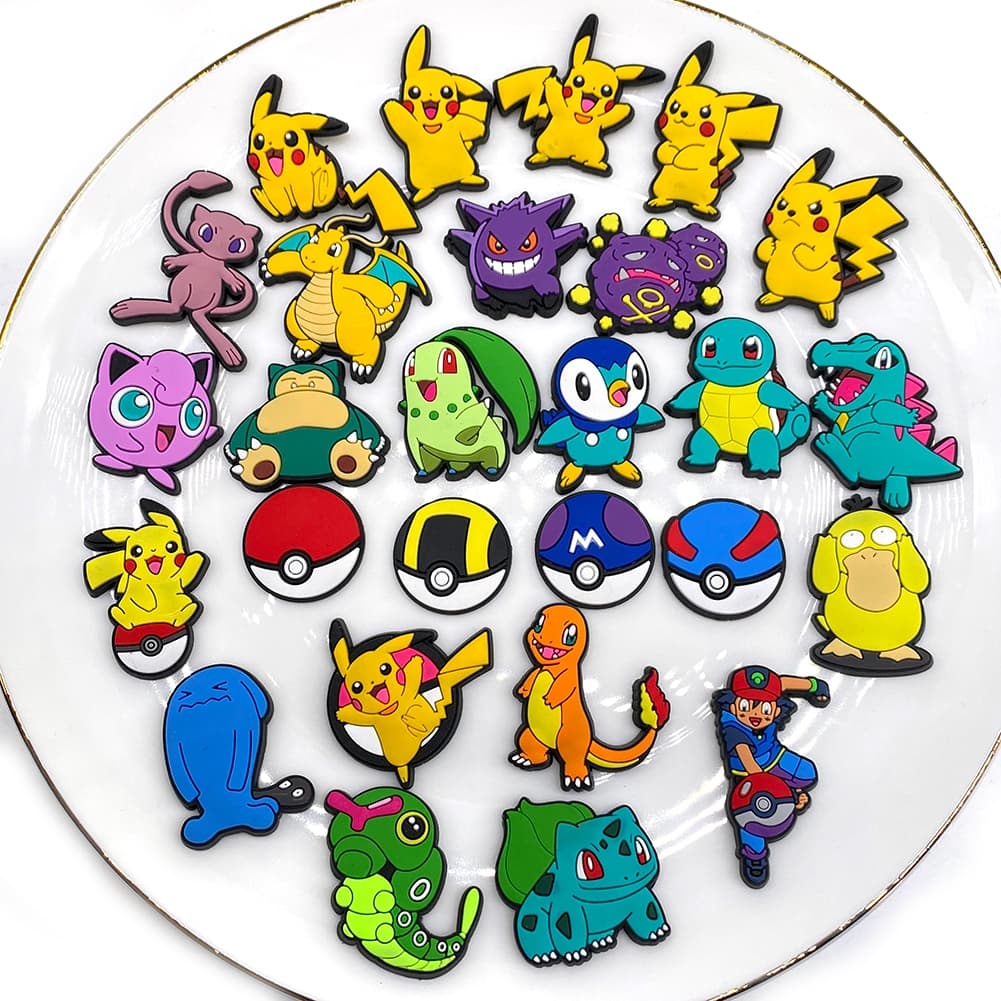 MEIDJ , Amuletos De Sapato , 27 Peças De Tamancos De Personagens De anime Fofos De Desenho Animado , Sandálias , Acessór