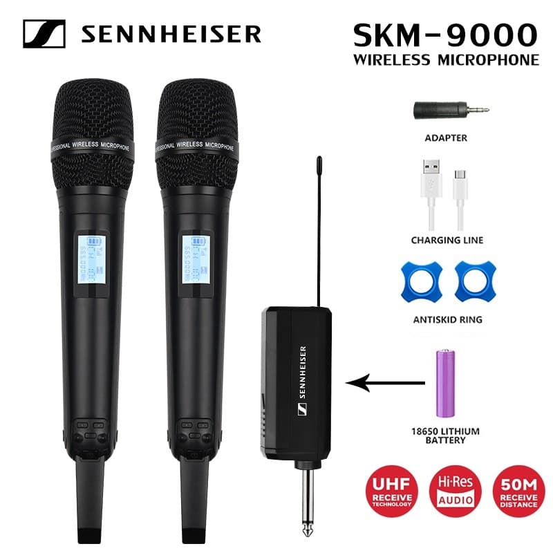 Sennheiser SKM9000 Microfone Sem Fio UHF Stage Home Audio K Song De Entretenimento