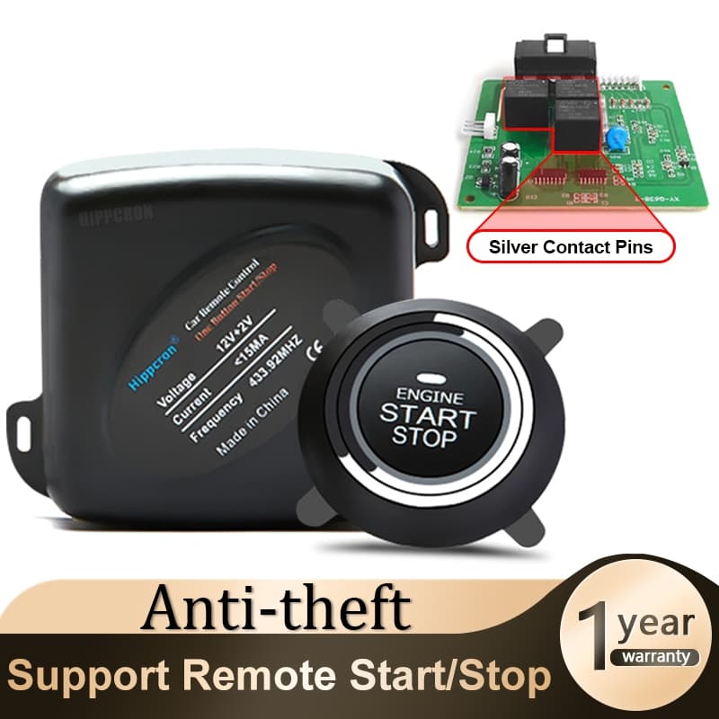 Alarme Automotivo Botão Start Stop Automática 12V Universal Um Botão Arranque Kit