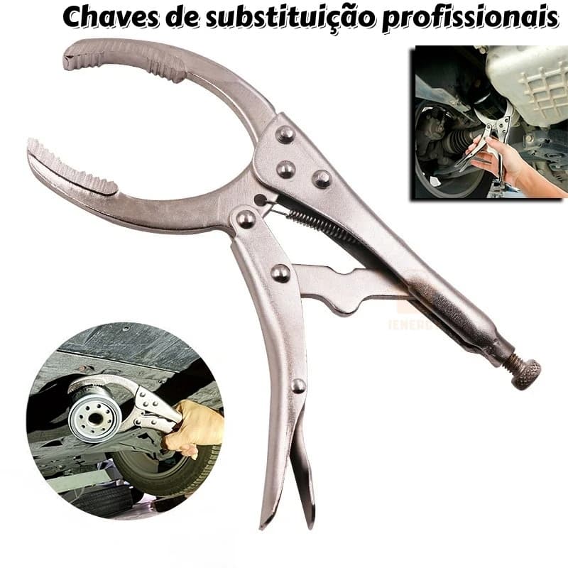 Alicate de pressão chave de substituição de filtro de óleo com corrente profissional de carro