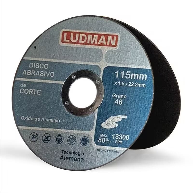 Discos abrasivos 115 mm – pacote com 2 unidades, indicados para lixamento e remoção de ferrugem.