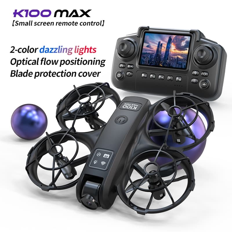 Mini Drone K100MAX Com Foco Variável De Alta Definição 4K Controle De Estabilização De Fluxo Óptico Inteligente De Câmer