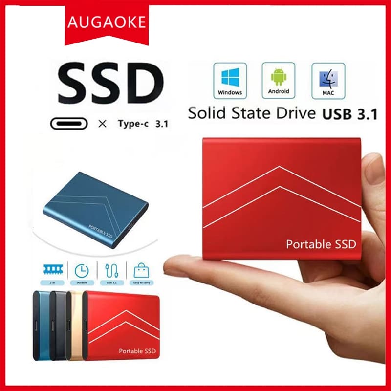 SSD Externo Portátil De 1 Tb 2 4 8 USB3.1 TYPE-C