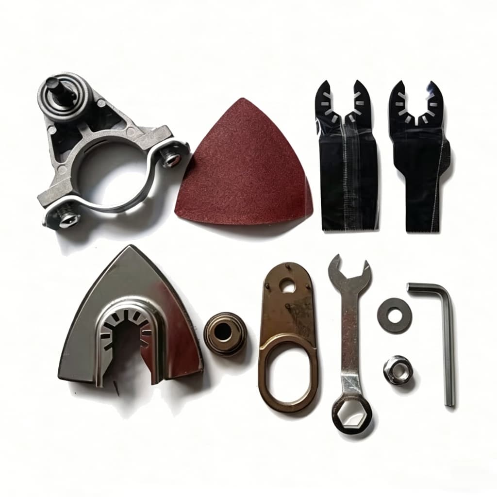 Kit adaptador de tesouro Universal para rebarbadora angular de 115 mm Corte completo, moagem e raspagem em minutos