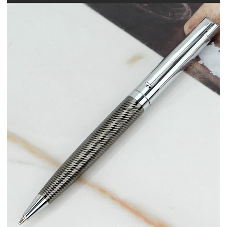 Caneta esferográfica Gun Grey gravada High-End Heavy Sensation Business Office 1.0
