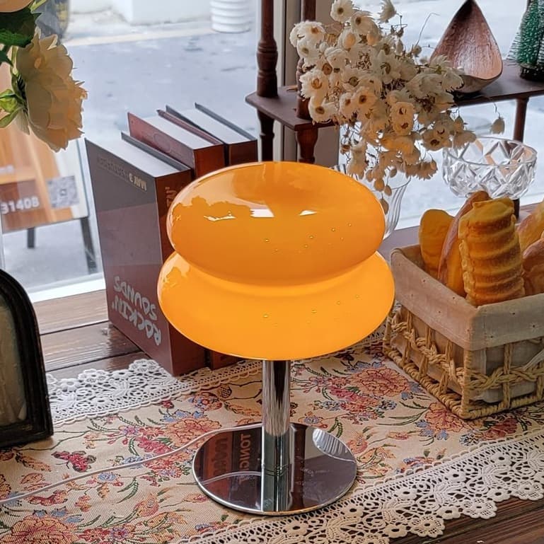 Nordic Bauhaus Luminária De Mesa Vidro Moderno Quarto Luminária De Leitura Estudo Abajur De Cabeceira