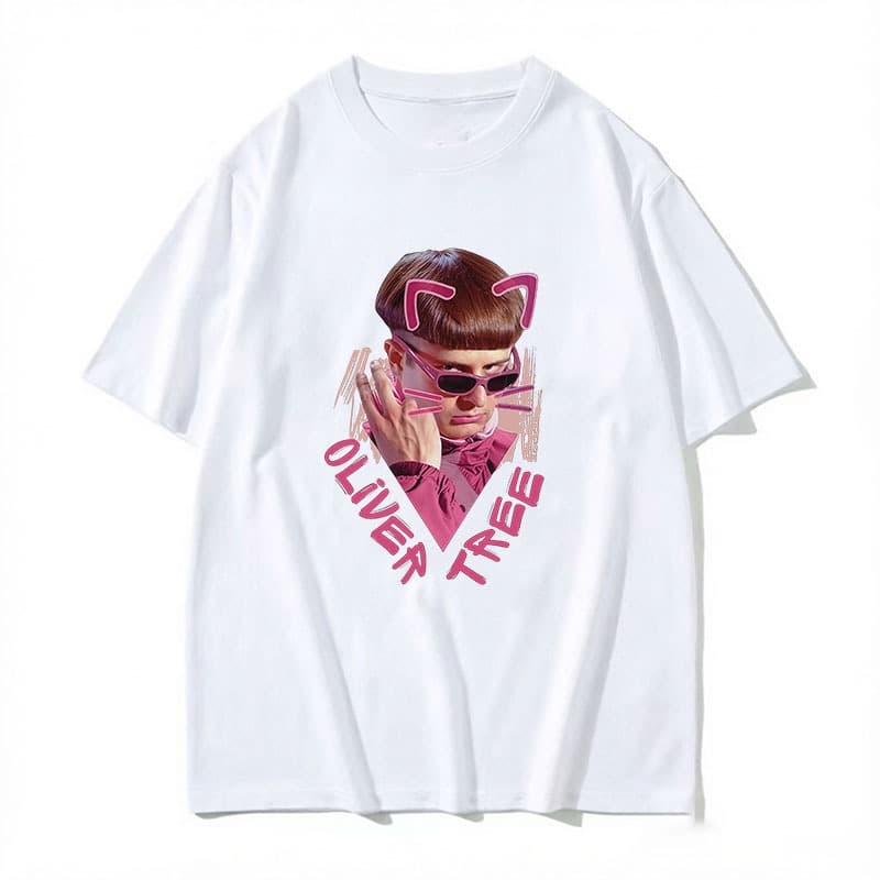 Oliver tree Impressão Camisetas De Algodão 2026 Retro Pop Concerto Das Mulheres Dos Homens Fãs T Música Fã Presente Mang
