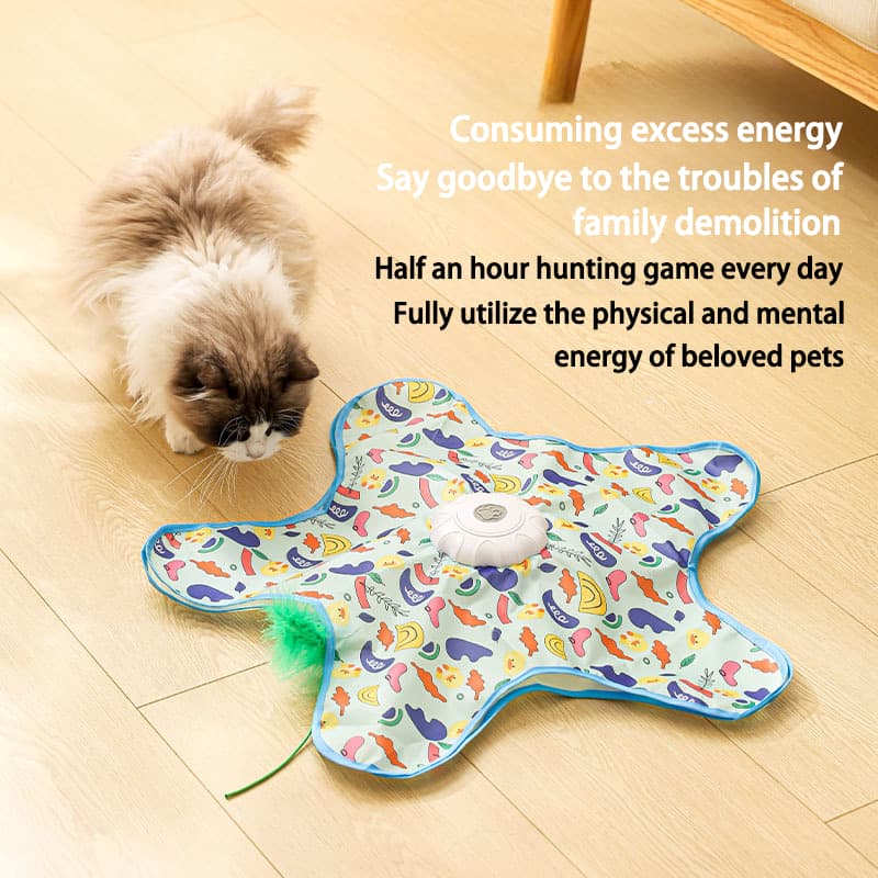 Capa Para Jogo De Gato , Autodiversão , Alivia O Tédio , Esconder , Caça Elétrica , Bastão De Provocação Roda Giratória