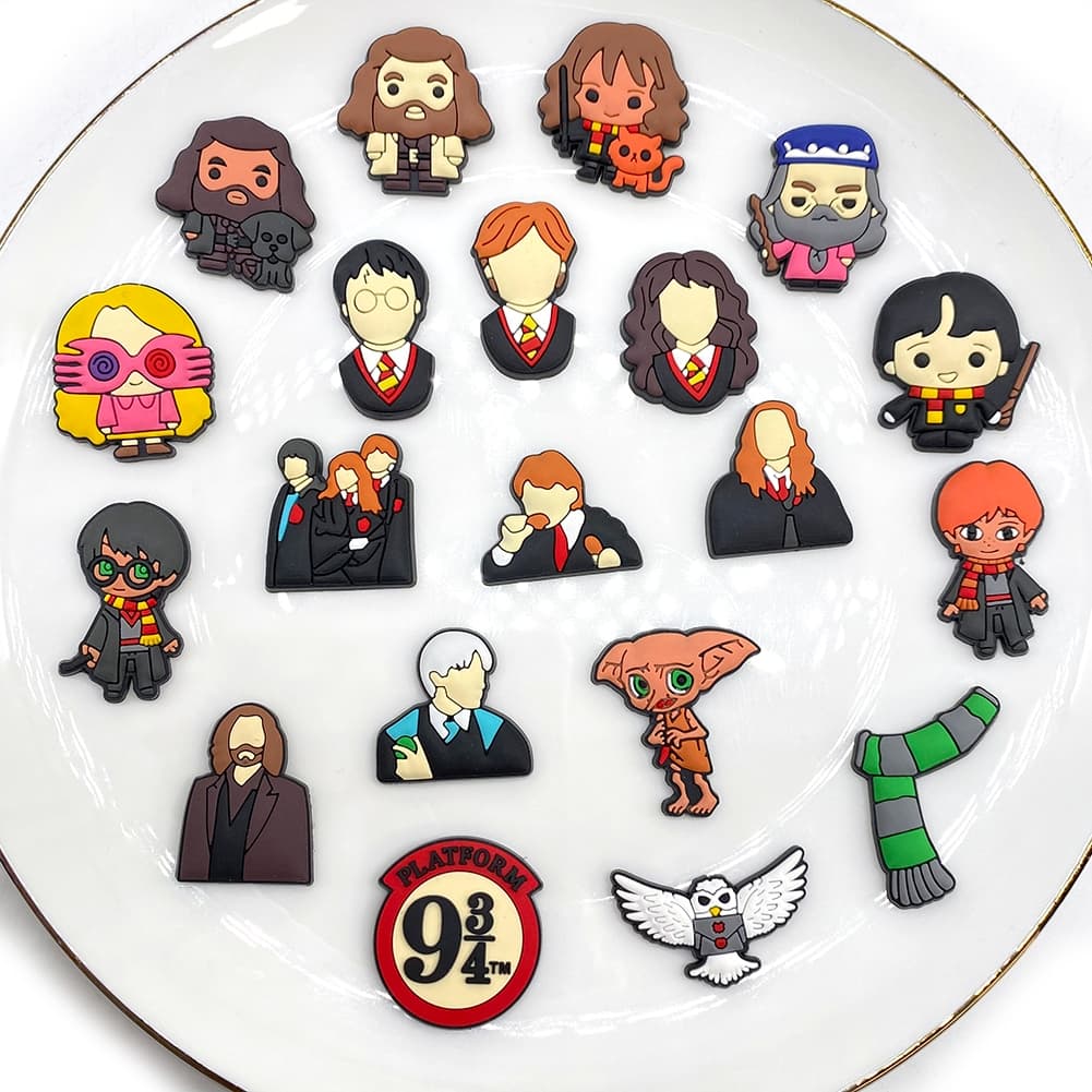 MEIDJ , Amuletos De Sapato , 20 Peças De Tamancos De Série Mágica De Desenho Animado Bonito , Acessórios Decorativos De