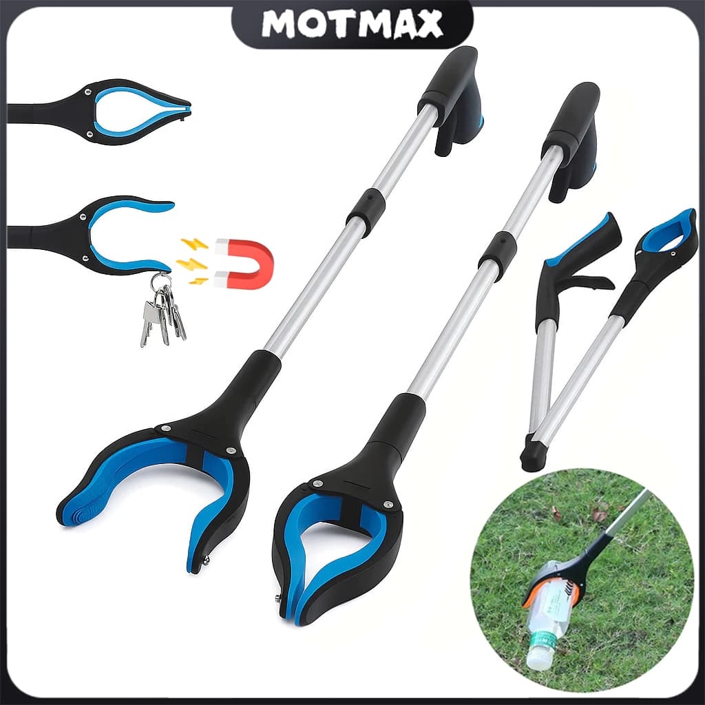 Braço Pegador Objeto Dobrável Catador de Lixo Pinça Magnética Imã Garra Mão Mecânica Extensor - Envio Rápido