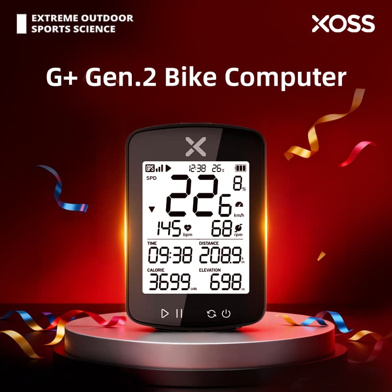 XOSS G2 + GPS Suporte Para Computador De Bicicleta ANT + Sensores G + Gen . 2 Velocímetro De Ciclismo À Prova D'água Sem