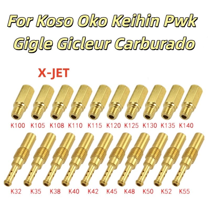 Kit 20 GiclêS Carburador Gigles Cg FAN Titan BROS125 150  Koso OKO PWK PWM CBX150 200 XR200 XLS XLR 125 Twister