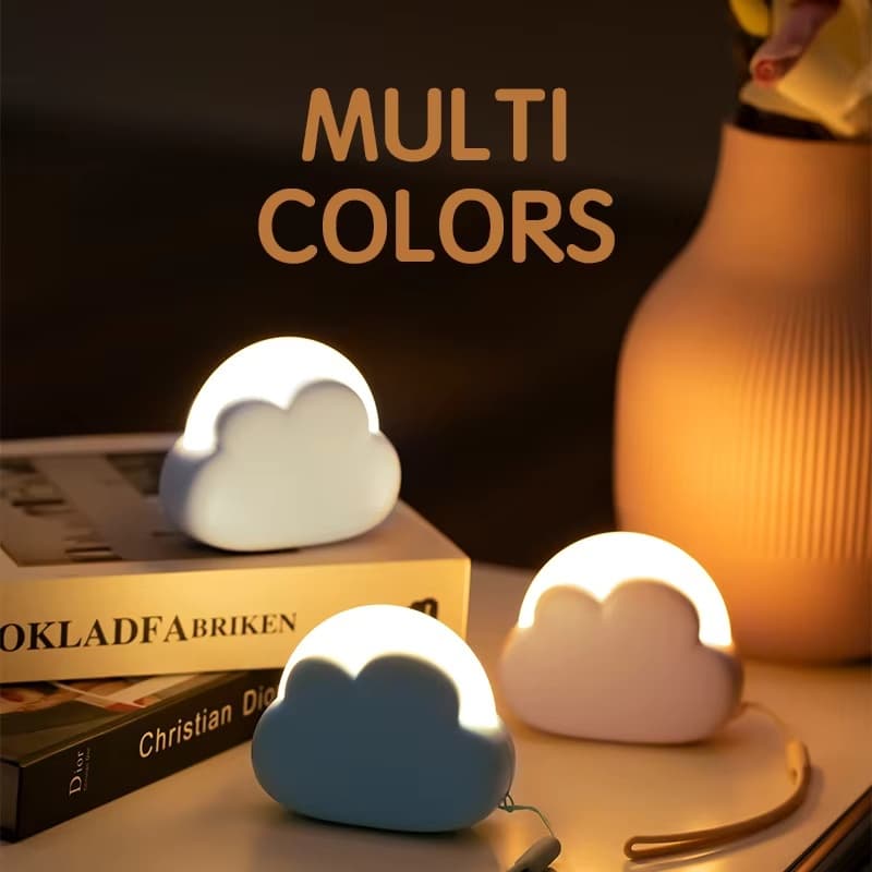 Nuvem Luz Noturna Mini USB Sem Fio Adorável Forma De LED Night Light Para O Quarto Do Bebê Crianças Presente Criativo