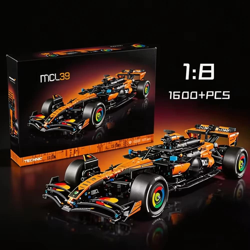 2026 Novos Blocos Técnicos 42228 1675 Peças 1 : 8 McLaren F1 2025 MCL39 Fórmula 1 Super Sports Racing Car Model Tijolos