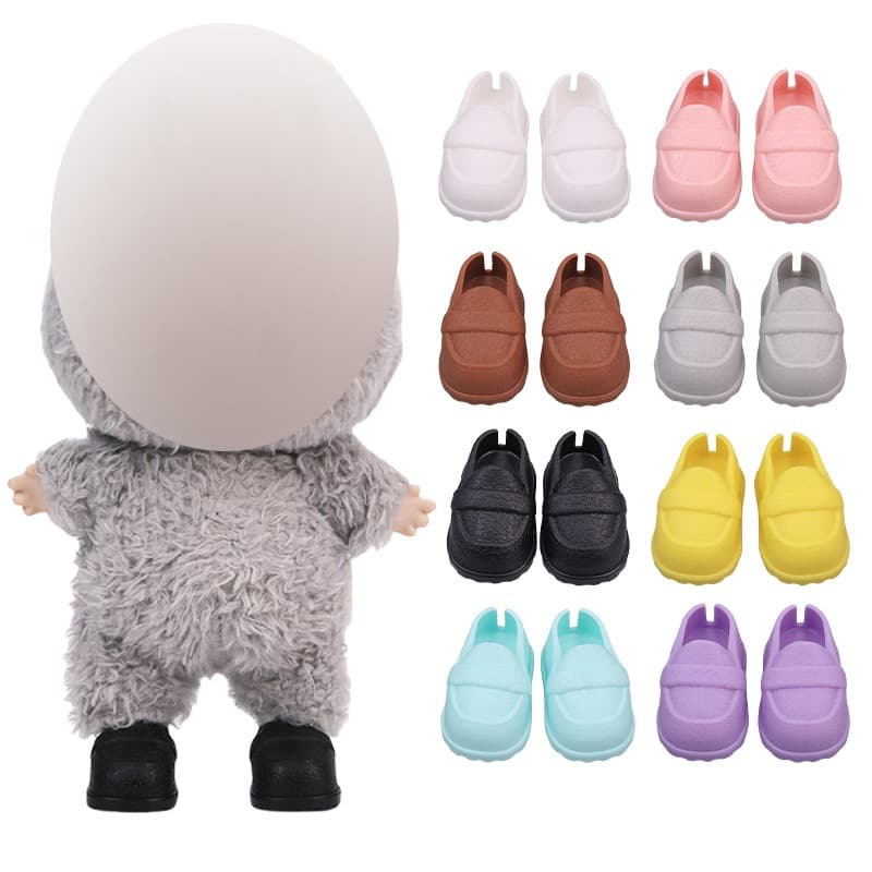 Sapatos de boneca de pelúcia adequados para sapatos de boneca de algodão de 15 a 17 cm/acessórios combinando para uso de