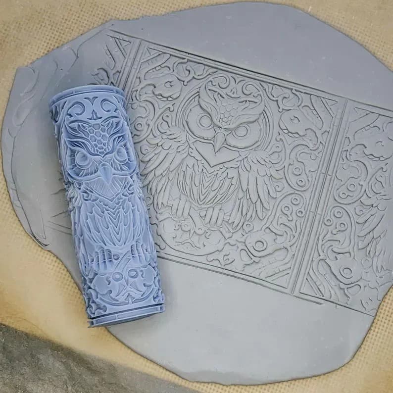 Arte Cerâmica Carta Polímero Argila Imprensa Carimbo Em Relevo Molde Vedação DIY Ferramentas De
