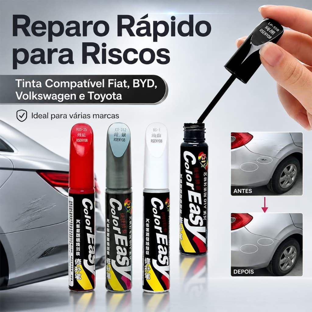 Caneta Profissional De Reparo De Pintura Automotiva Removedor De Arranhões Manutenção Ferramenta Cores de Montadora