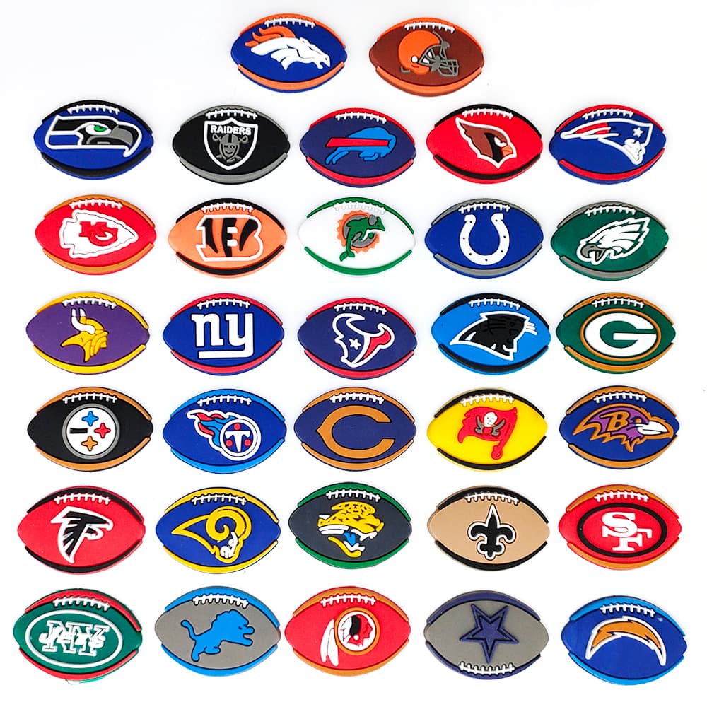 MEIDJ , Amuletos De Sapato , 32 Peças De Tamancos Fofos Da Série rugby De Desenho Animado , Acessórios Decorativos De Sa