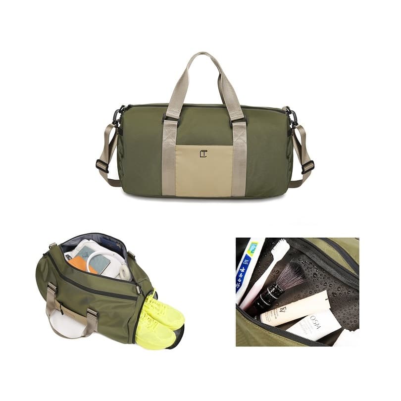 TangCool Bolsa Masculina De Nylon À Prova D'água Para Academia , De Viagem Esportiva Fim De Semana