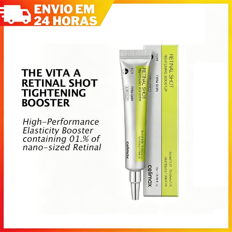 celimax Vita-A Retinal Shot Tighting Booster 15ml Soro Facial Coreano Para Todos Os Tipos De Pele Sensível Seco Oleoso