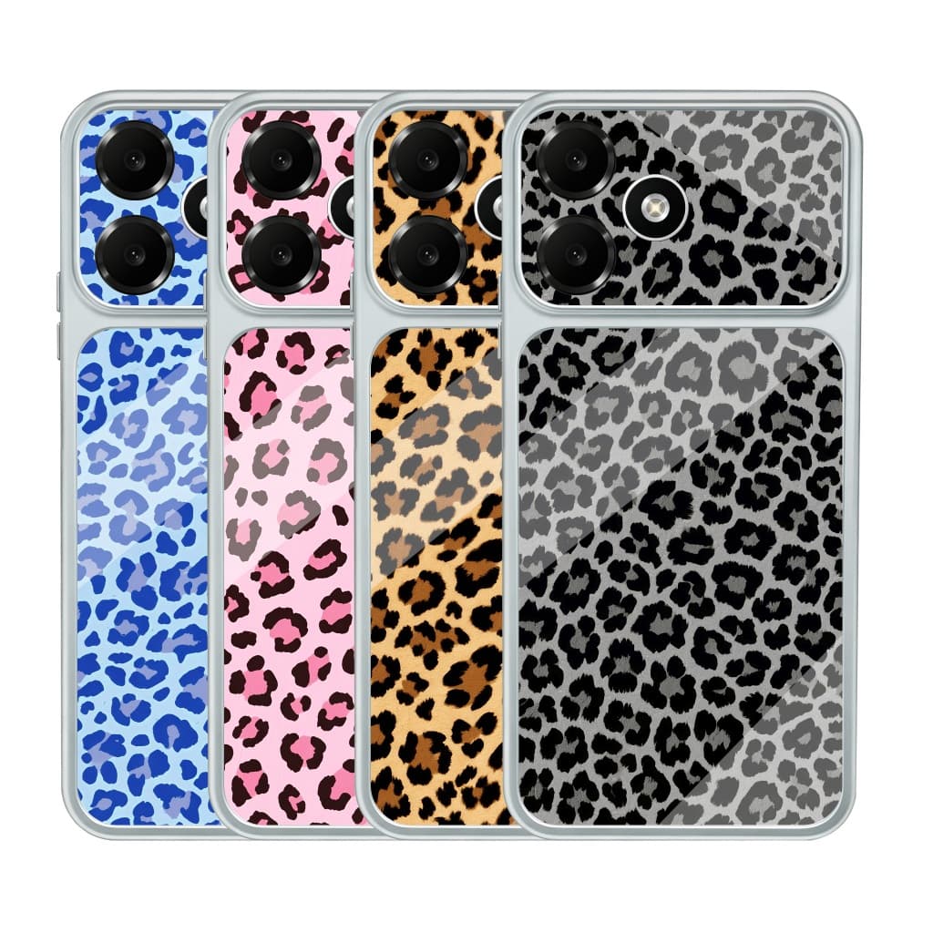 Luxo Leopardo Impressão Folheado Grande Janela Capa Protetora Oppo F33 F31 F19S F19 4G 5G Embalagem À Prova De Choque Do