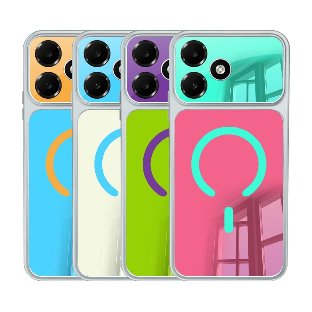 Colagem De Cores Brilhante Colorido Fosco Capa De Telefone OPPO A5 A5X A6 A6X A6C A16 A16S A17 A54S 4G 5G Invólucro Anti