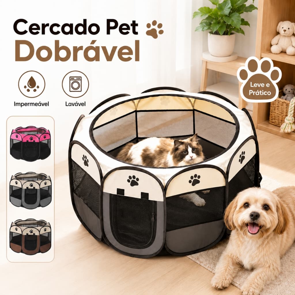 Casinha de cachorro grande portátil dobrável para cachorros e gatos resistente