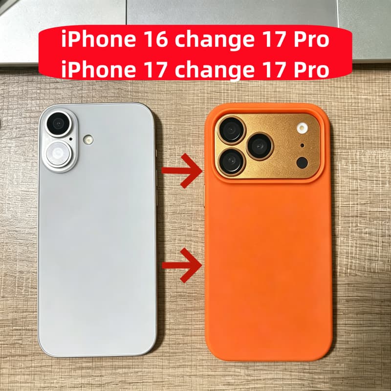 (Mudança Instantânea 17 Pro) Conjunto De Troca Rápida Adequado Para IPhone 16 17 Substituição Da Capa De Telefone