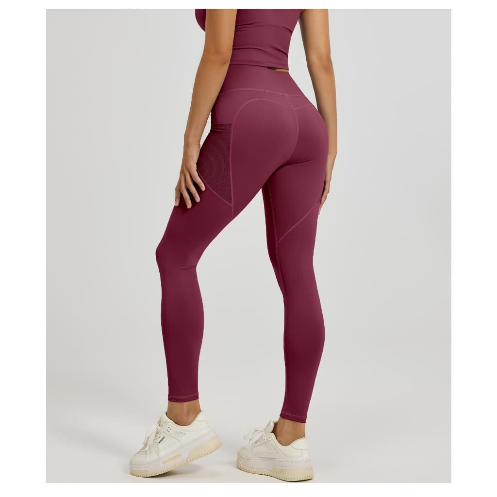 Cross-Border estilo europeu americano esportes calças de Fitness calças pêssego correndo Hip Lift cintura alta abdômen e