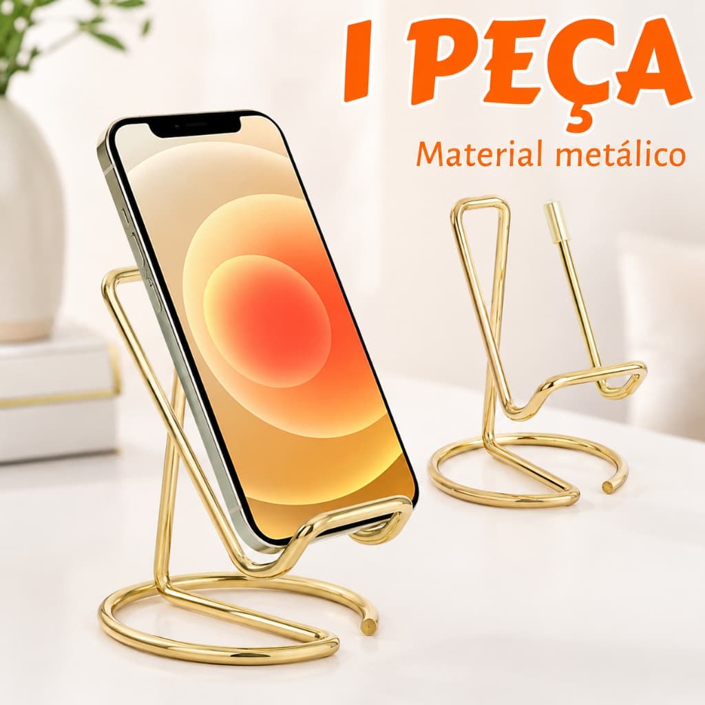 Suporte dourado para celular, estrutura de suporte para mesa, Tablet pequeno, ipad, Universal