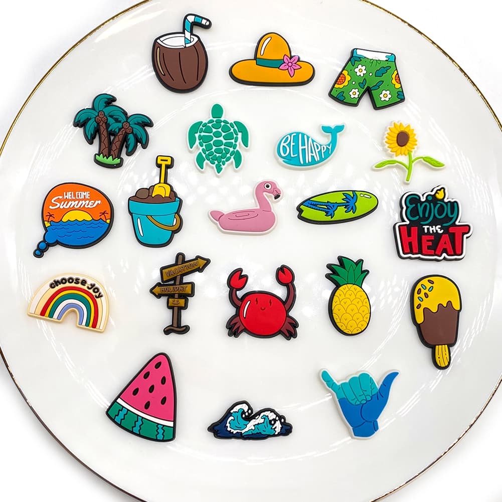 MEIDJ , Amuletos De Sapato , 20 Peças De Tamancos Estilo Verão Fofos De Desenho Animado , Acessórios Decorativos De Sand
