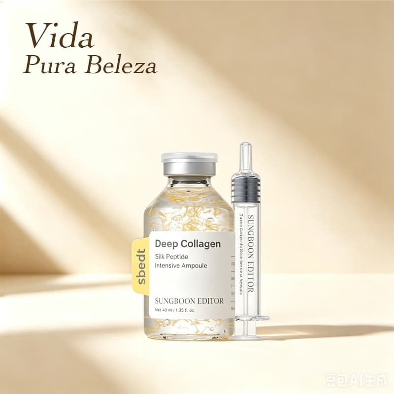 Ampola De Peptídeos De Seda Intensivo SUNGBOON EDITOR Glow , Soro Facial Com Cobre , Colágeno E Vários