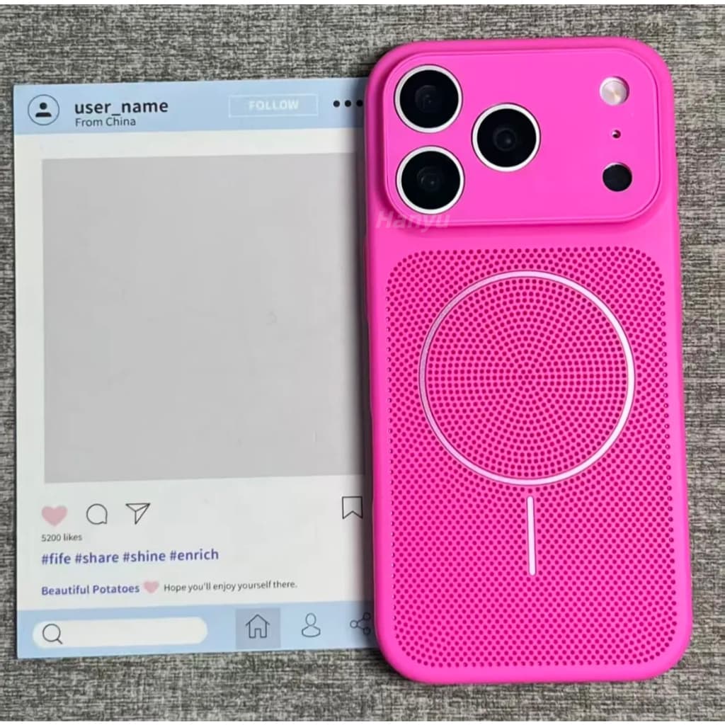 Rede De Dissipação De Calor Magnética Filme De Lente De Janela Grande Capa Protetora De Telefone Para iPhone 17 16 15 14