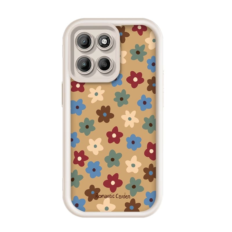 Para Motorola Edge 70 , Padrão De Flor Pequena , Capa De Telefone De silicone Anti-Queda
