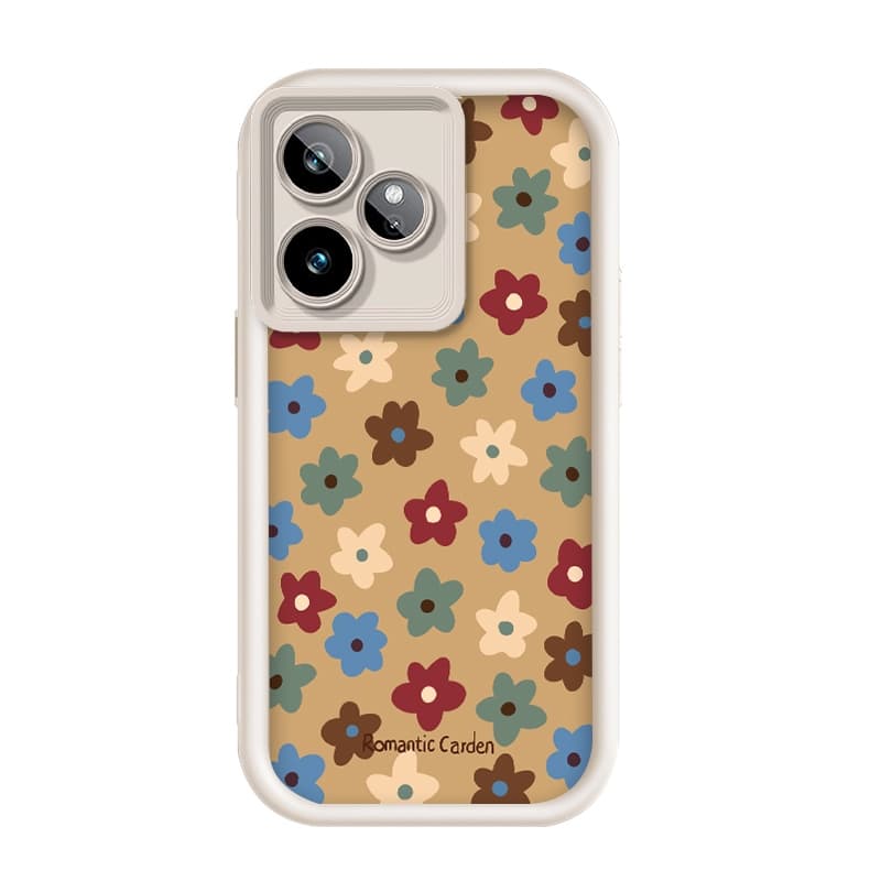 Para Oppo Realme GT6 , Padrão De Flor Pequena , Capa De Telefone De silicone Anti-Queda