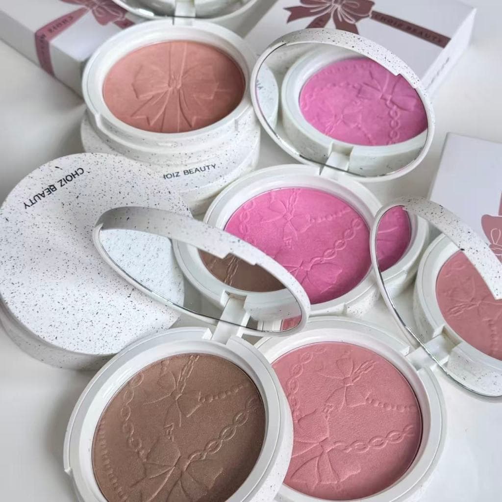 CHOIZ BEAUTY Dia Noite Presente Shimmer Blush Bronze Pó Cozimento Translúcido Boa Tez