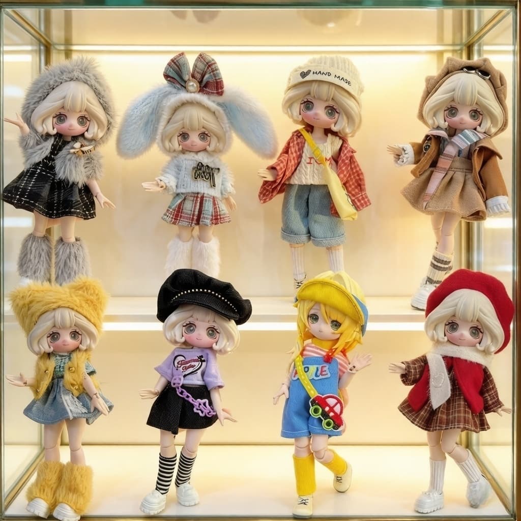 8 pontos 12 pontos ob11 roupas de bebê 11-17cm penny Bang Ni coelho Ami corpo bjd boneca roupas vestido chapéu