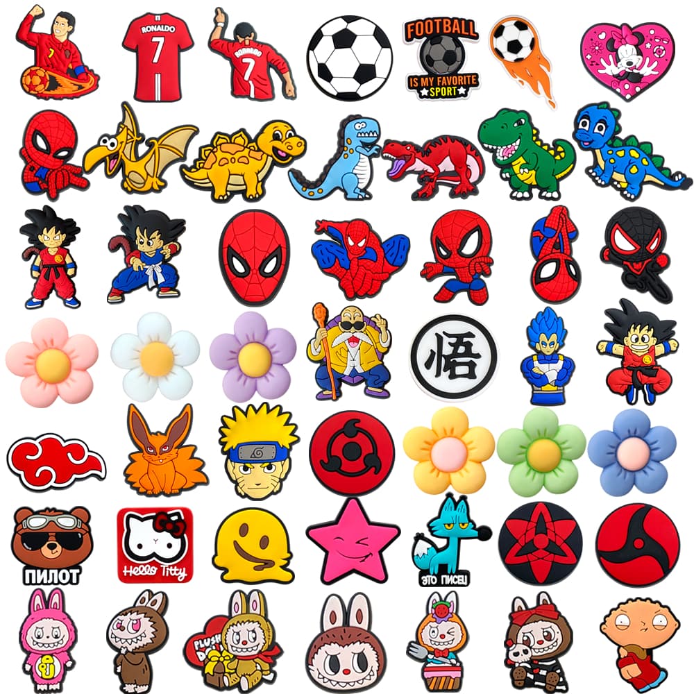 MEIDJ , Amuletos De Sapato , 49 Peças De Tamancos De Personagens De anime Fofos De Desenho Animado , Acessórios Decorati