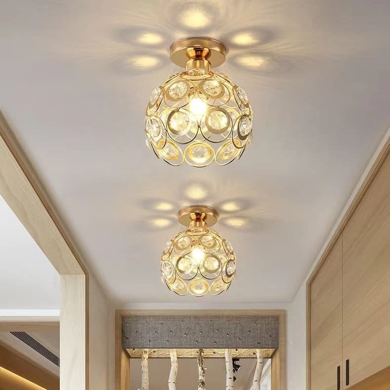 Luminária De Teto Cristal Simplicidade Moderna Corredor Sala De Estar Varanda Quarto!!