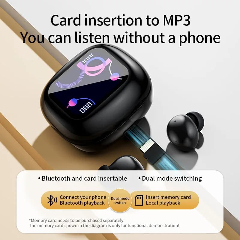 S11 fone de ouvido sem fio compatível com controle de toque estéreo Bluetooth pequeno conveniente