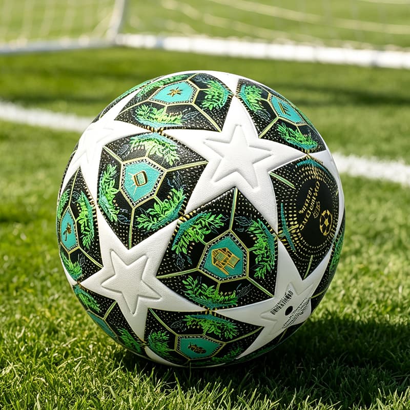 Bola De Futebol PU Tamanho 5 De Alta Qualidade , Construção Sem Costura , Antiderrapante , À Prova De Explosão , Para Tr