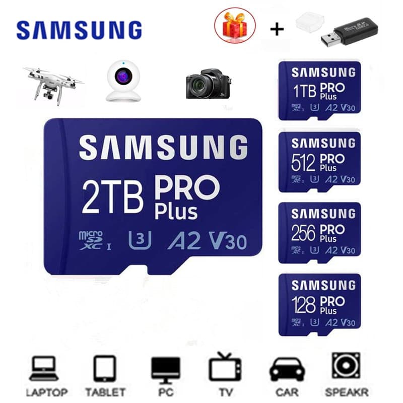 Cartão De Memória De Grande Capacidade 32gb 64gb 128gb 256gb 512gb 1tb 2tb TF Para Câmera Celular