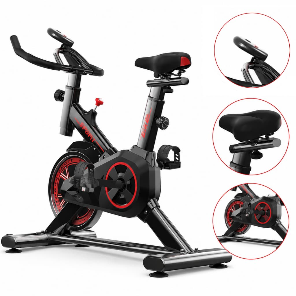 Bicicleta Bike Ergometrica Spinning Academia Casa Fitness Profissional Portátil Rodinhas 150kg