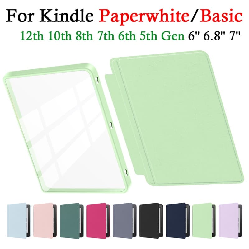 Capa Acrílica Snap-on Para Kindle Paperwhite 12ª 11ª 10ª 8ª 7ª 6ª 5ª Geração Compatível com Kindle 11ª Geração 2024 2022